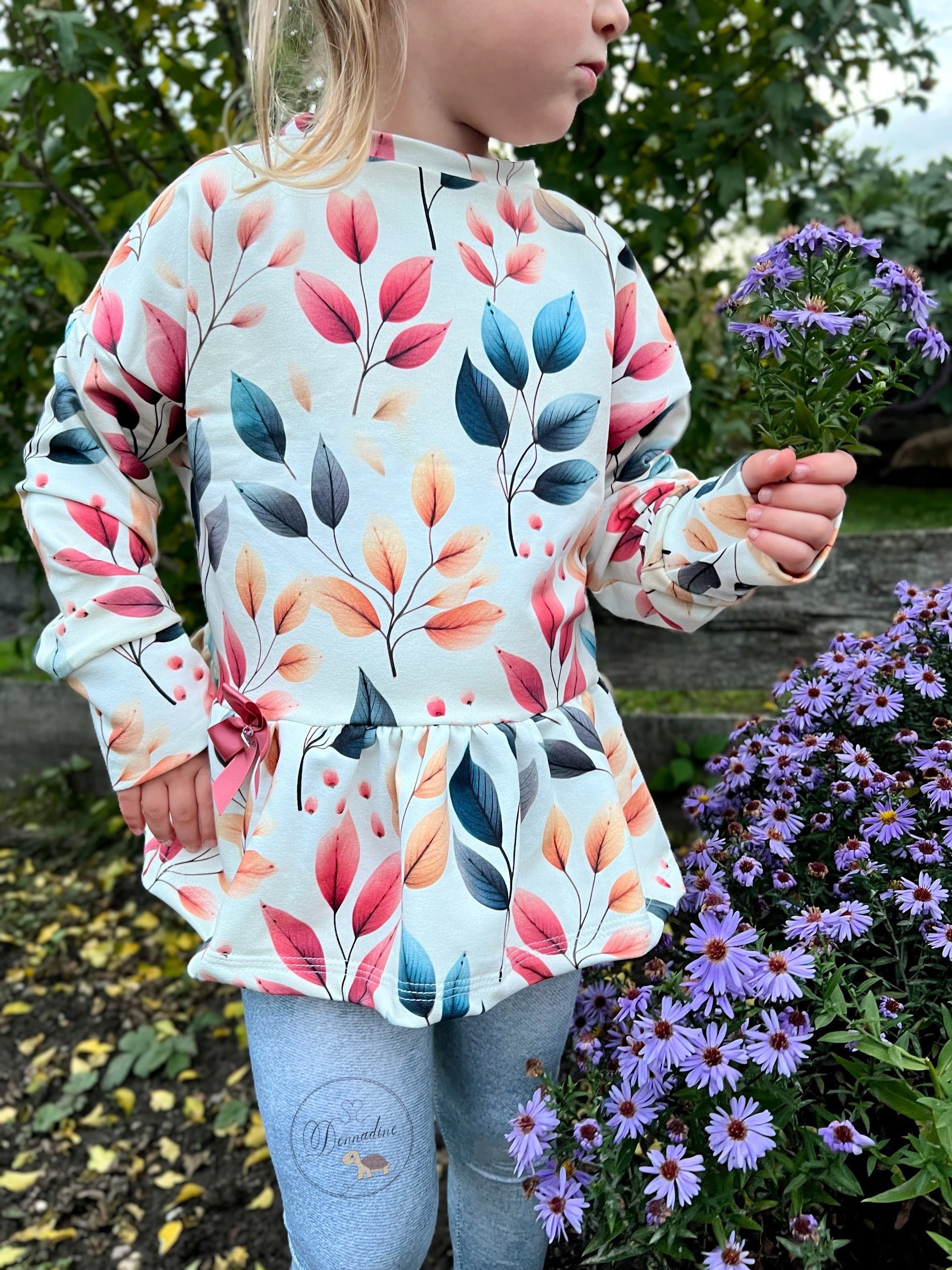 Herbst Blätter auf Creme